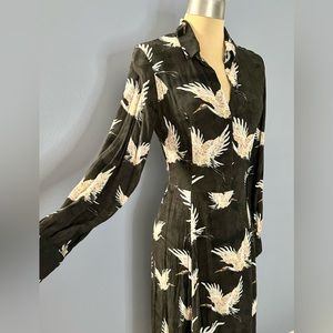 H&M Burnout Crane Dress